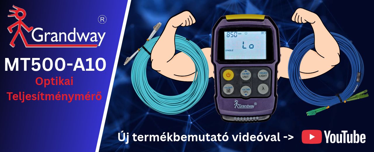 Grandway MT500 műszer két izmos karral emeli az optikai kábeleket